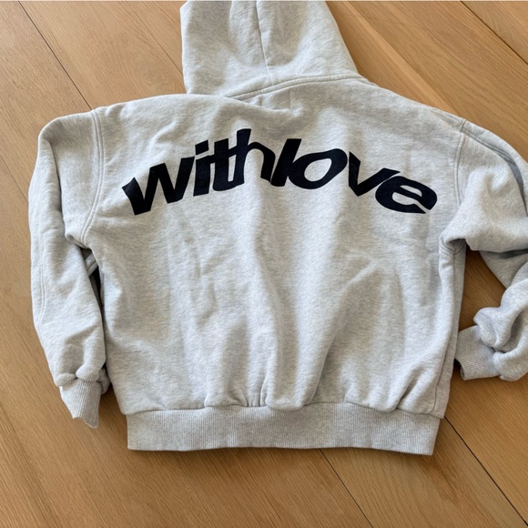 Scuffers Gray Hooded Sweatshirt with Logo - Picture 3 of 3